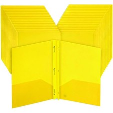 Mr. Pen- Bulk Plastic Folders with Pockets and Prongs, 36 Pack