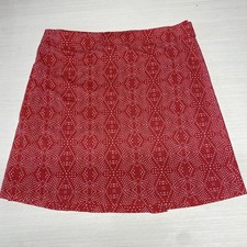 RipSkirt Wrap Skirt Hawaii Medium-large Length 2 Boho Teaberry Red Print Beach