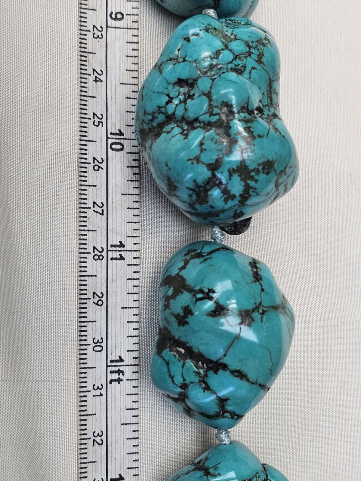 Beautiful Turquoise Statement Piece Necklace - image 18