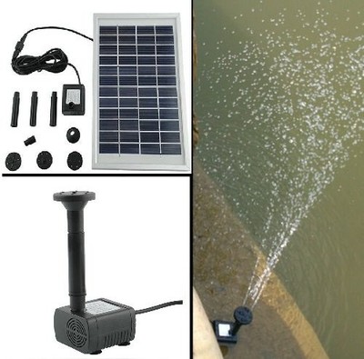 5W Solar Power Schwimmende Wasser Pumpe Fontäne Springbrunnen für Pool Garten