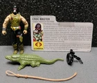 1987 Cobra Croc Master Vintage Hasbro Gijoe Action Figure w/ File Card **READ**