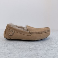 NWOT Fireside By Dearfoams Women Mel Genuine Shearling Moccasin Slipper - Size 7