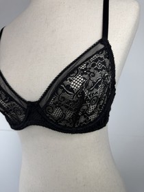 Studio La Perla Black Lace Bra Size 2 