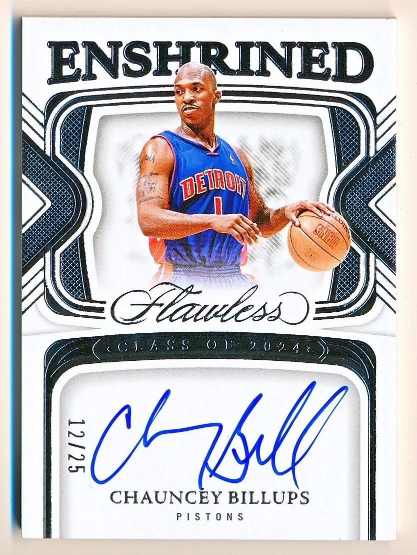 Panini Chauncey Billups Basketball Autographed Sports Trading