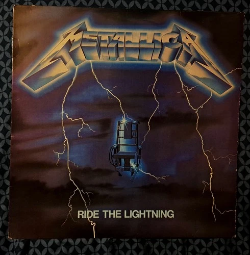 Metallica Ride the Lightning First Pressing Vinyl LP  Megaforce 1984
