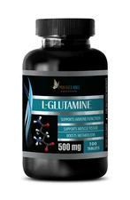 Helps Your Body Recover - L-GLUTAMINE 500mg - Amino Acid Glutamine - 100 Tablets
