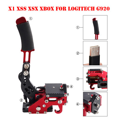 USB3.0 14Bit XSX XBOX Handbrake for Racing Games Steering Wheel Stand G920 Red#,