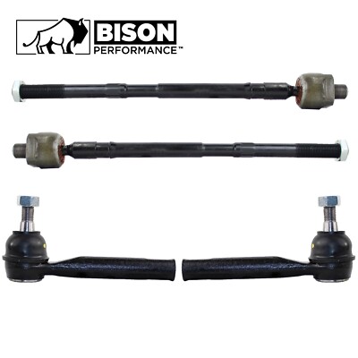 Bison Performance 4pc Inner & Outer Steering Tie Rod End Kit For Nissan Quest