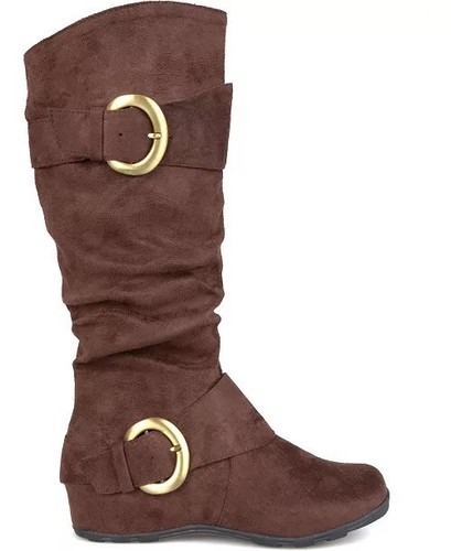 New Women's Top Moda Best-79 Casual Comfort Slouch Mid Calf Boot- Brown Size6.5