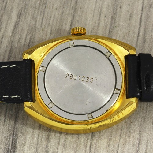 LUCH 1814 mechanical women's ladies gold plated USSR Soviet wristwatch date - Picture 7 of 10