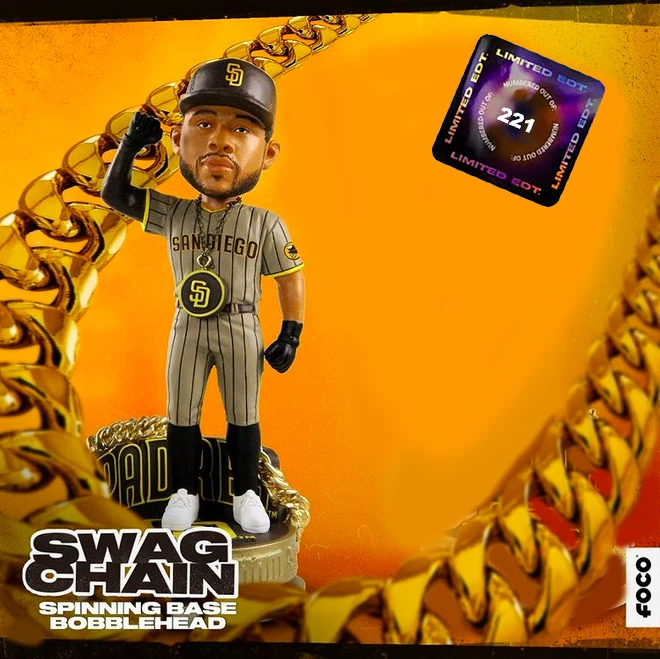 Tommy Pham San Diego Padres Swag Chain Bobblehead FOCO