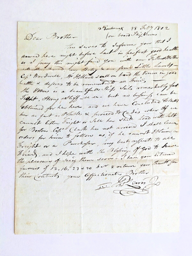 1800s ARCHIVE of BOSTON MERCHANT THOMAS LEWIS Letters Docs Genealogy LEWIS WHARF - Imagen 7 de 24