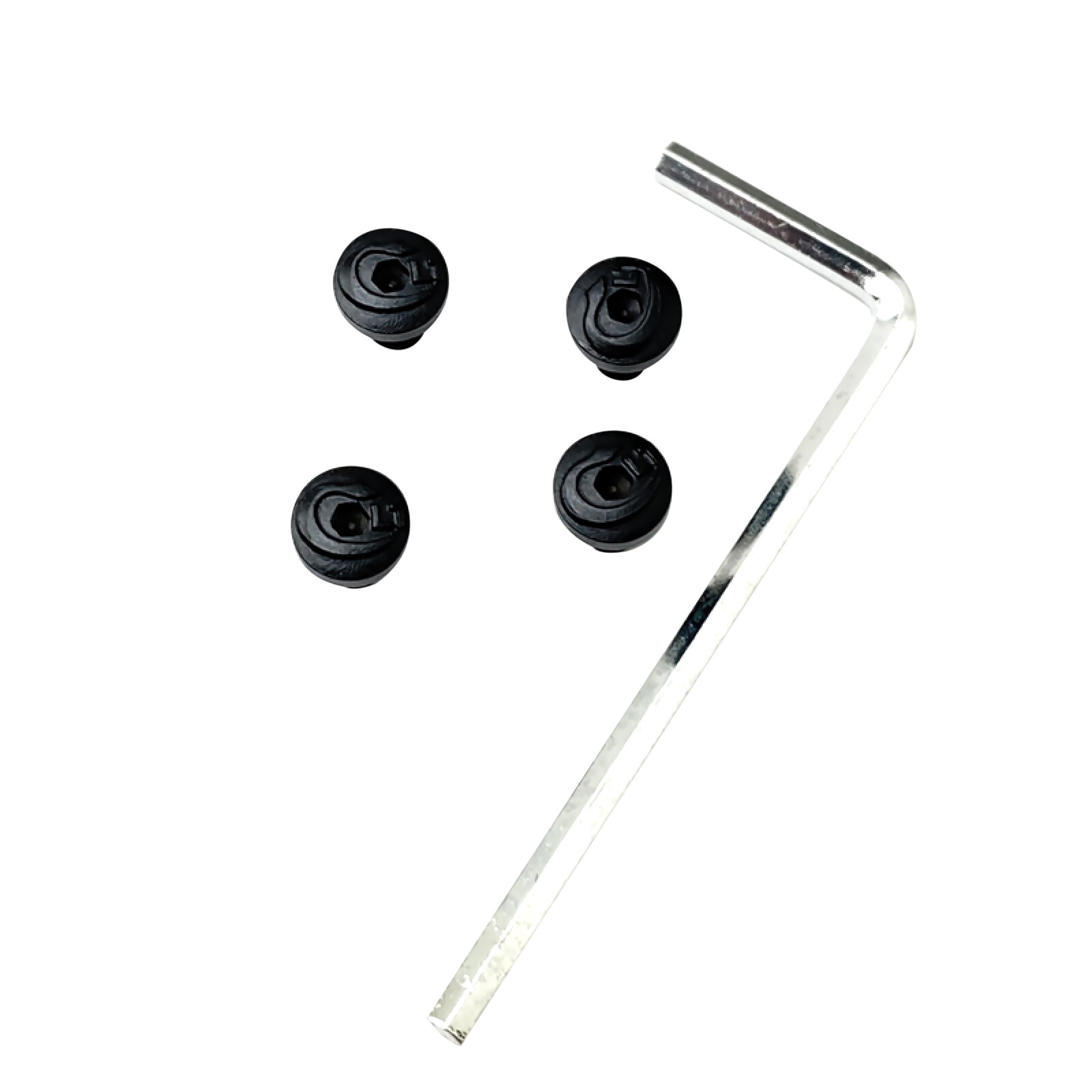 4Pcs Stainless Steel Hardness Screws With T8 Torx Keys Wrench For 1911 Grips