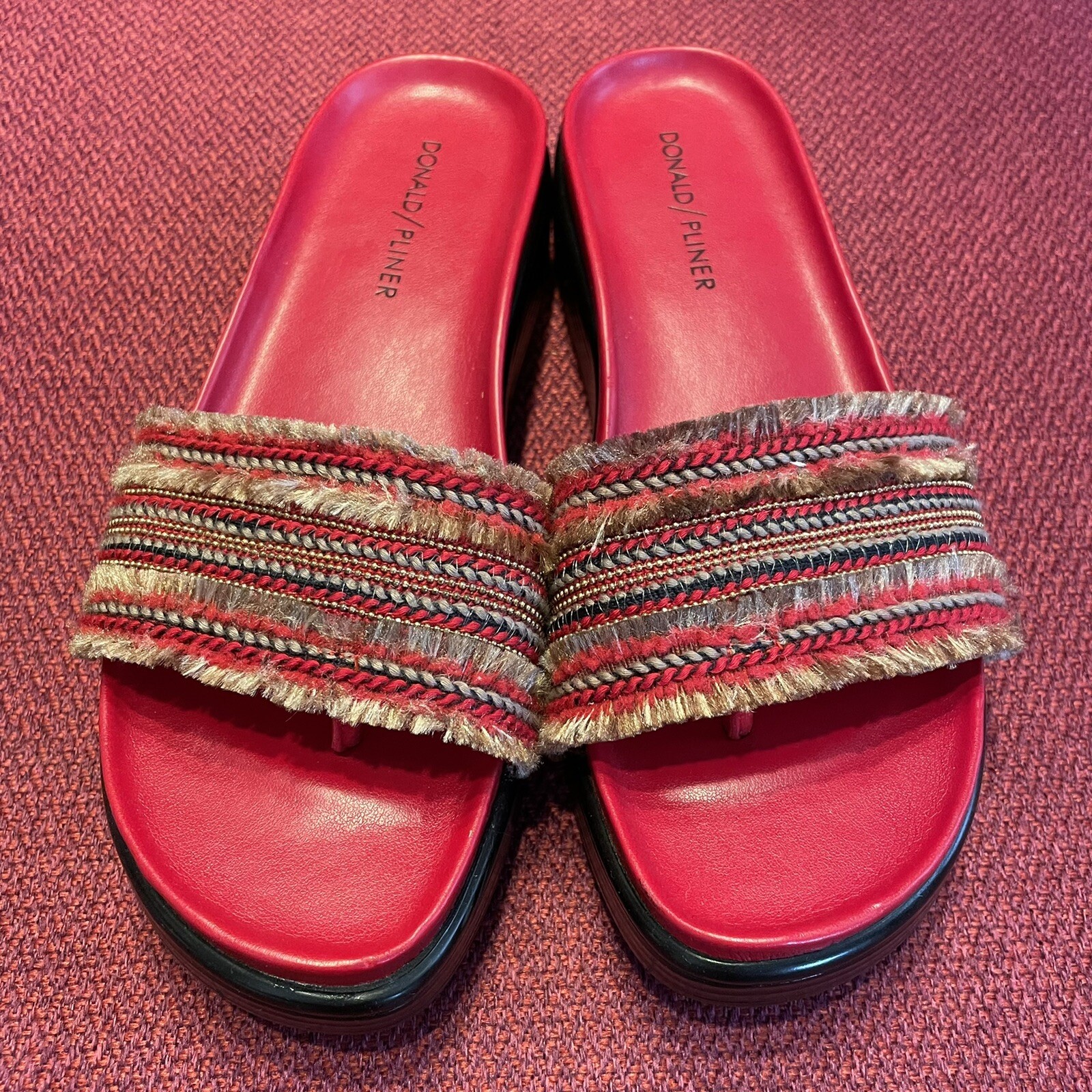 Donald Pliner size 6 red sandals | eBay