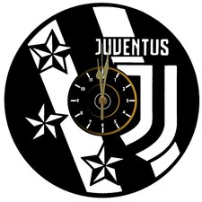 Orologio in vinile da parete JUVENTUS 3 STELLE ultrà tifo LP 33 REGALO