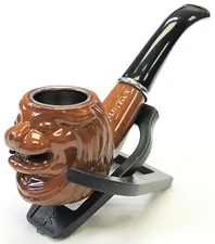 Eclipse Durable Large 5.5" Carved Lion Tobacco Herb Smoking Pipe Bowl, PIP605