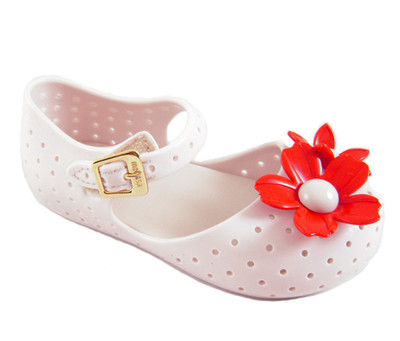 Mini Melissa Furadinha Isabella Capeto in Beige NEW