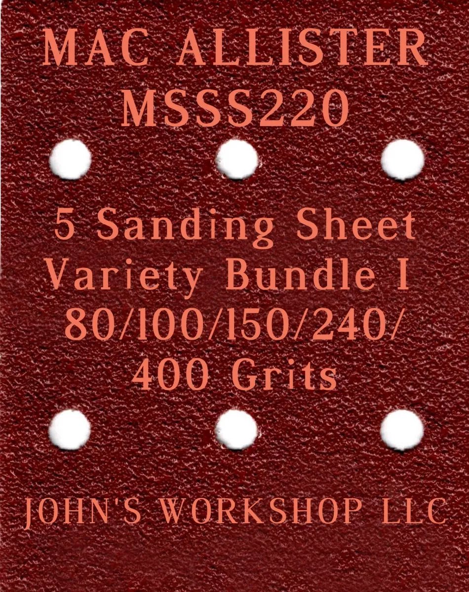 Macallister 2024 sanding pads