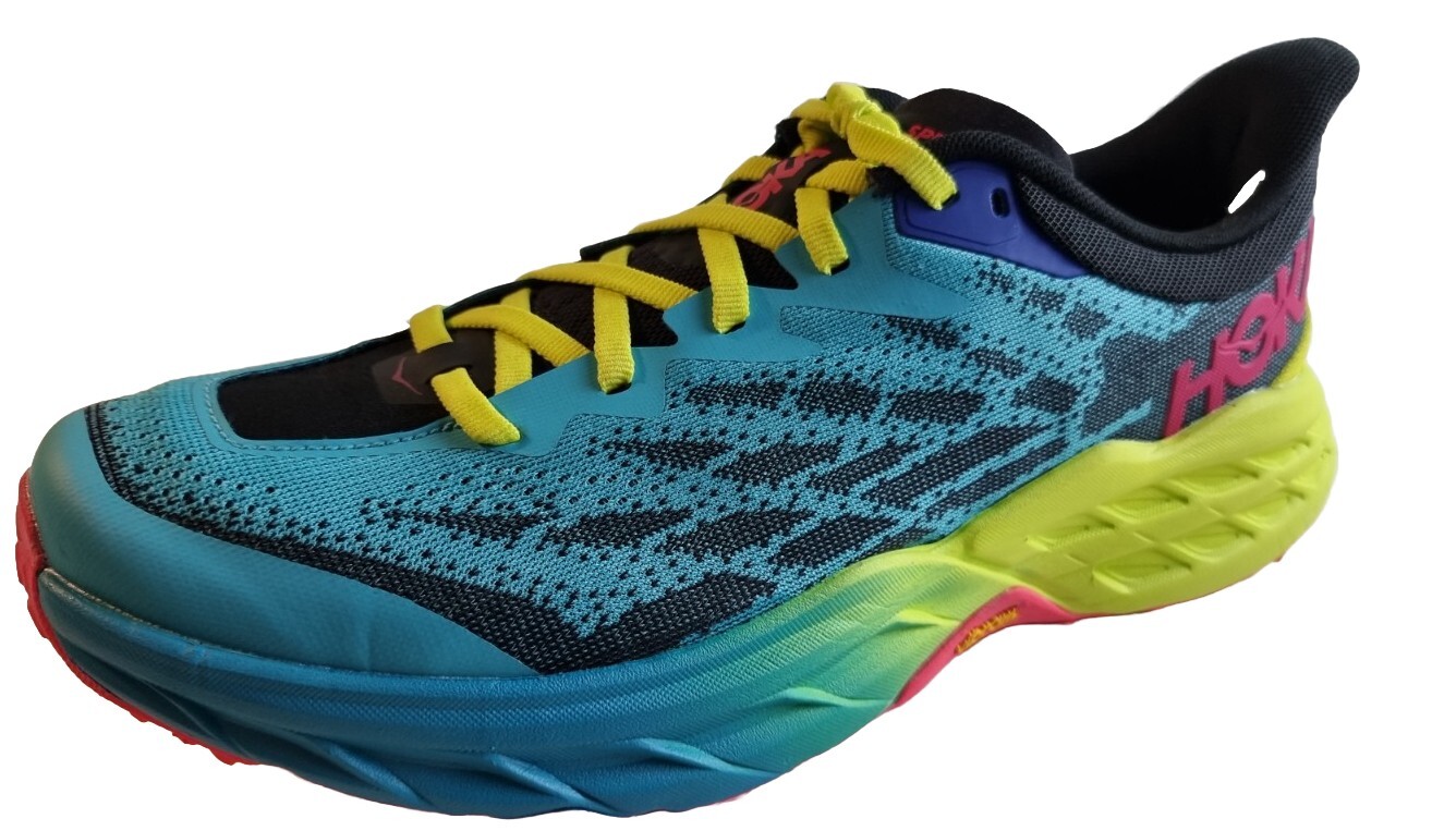 SOLO 1 - UN ENTRENADOR Amputado Hoka Speed Goat 5 - Entrenador de Correr Reino Unido 8.5 EU 42.5