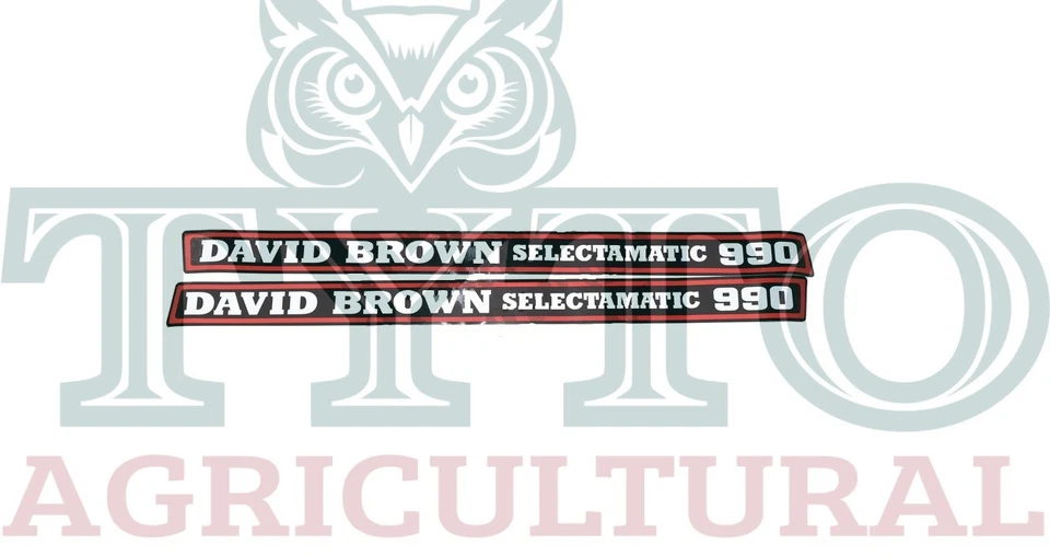 David Brown 990 SELECTAMATIC Tractor Decal Set