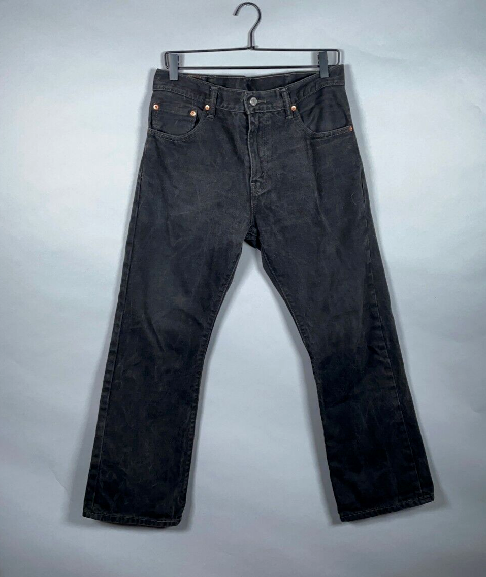 Levi's 517 Bootcut Jeans Men's 33 x 28 (33 x 30 Tag) Black Levi's 517 Bootcut Jeans Men's 33 x 28 (33 x 30 Tag) Black