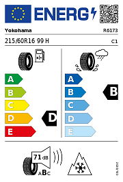 Yokohama Bluearth Winter (V906) XL 3PMSF DOT21 215/60 R16 99H Winterreifen - Bild 3 von 3