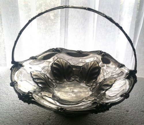 Antiker versilberter Jugendstil Korb um 1854 – 1898 - Bild 2 von 9