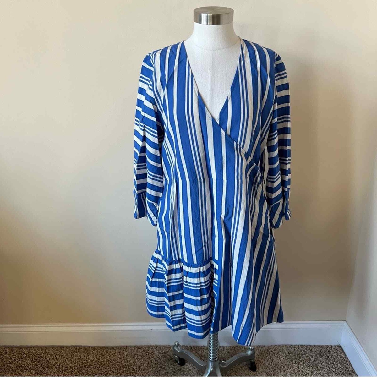 Chinti & Parker Stripe Parasol Woven Dress No Belt Size 2 Chinti & Parker Stripe Parasol Woven Dress No Belt Size 2