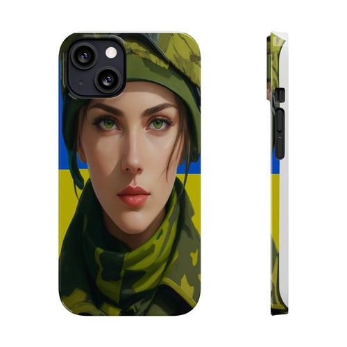 Ukrainian Soldier Slim Phone Case for iPhones - Picture 14 of 49