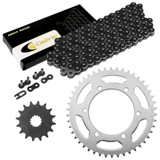 Black Drive Chain And Sprocket Kit for Suzuki GSX-R600 1998 1999 2000