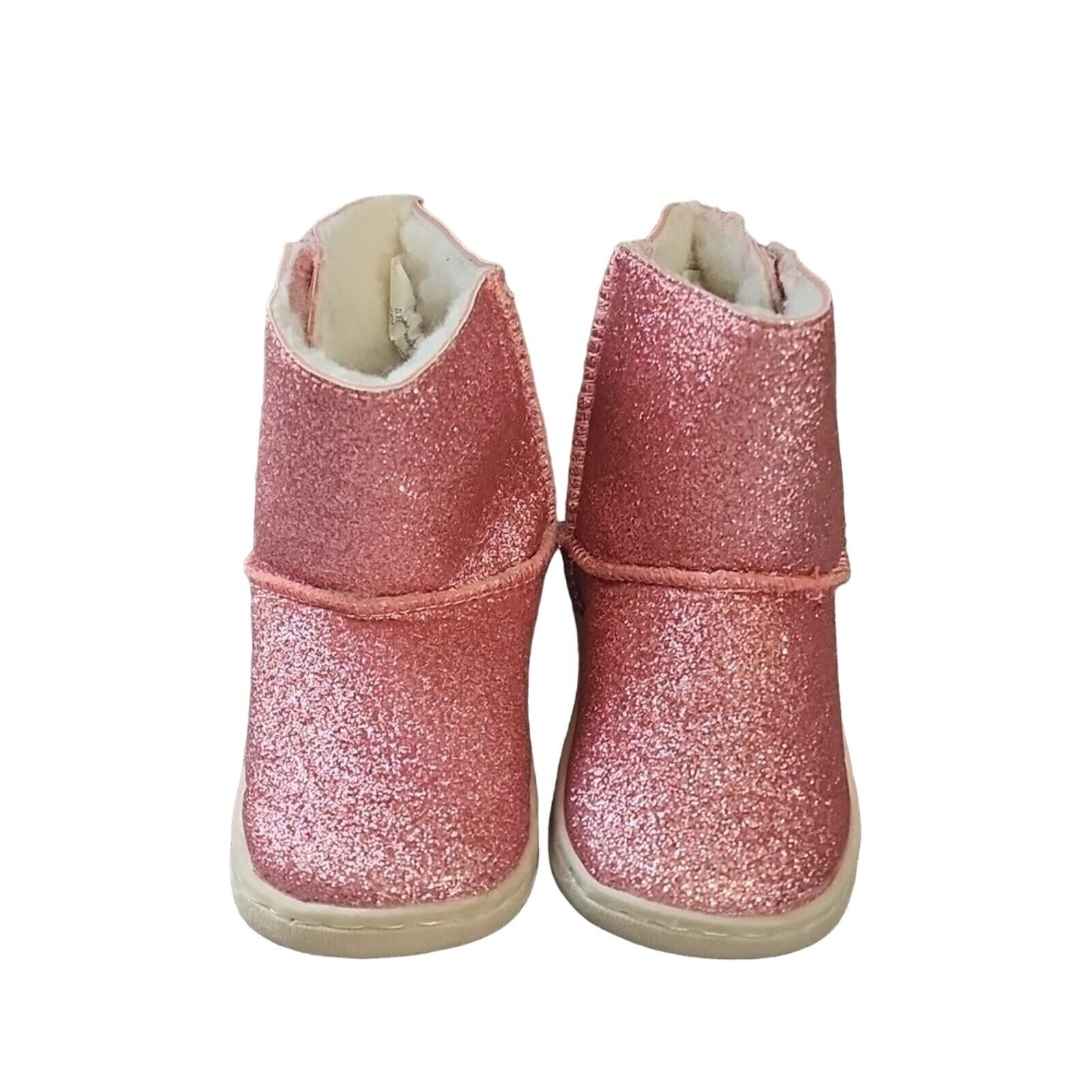 Wonder Nation pink sparkly size 5 baby toddler shoes-image
