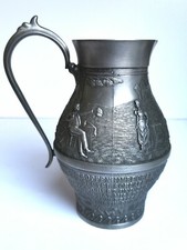 Zinn 95% Kanne Vase Frieling-Zinn Top Vitrine ,wie neue.