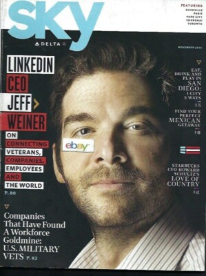 DELTA AIRLINES SKY MAGAZINE 11/2014 CEO JEFF WEINER LINKEDIN-US VETS-NASHVILLE