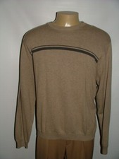 NEW WT ARROW CREWNECK SWEATER SIZE XXL100 COTTON TAN STRIPED 210