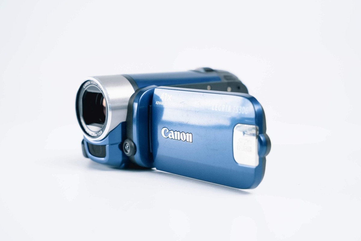 CANON LEGRIA FS306 DIGITAL CAMCORDER BLUE EDITION WITH 41X ZOOM AND  ORIGINAL