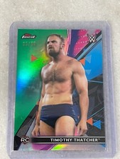 2021 WWE Topps Finest Timothy Thatcher ROOKIE card GREEN Parallel 33/99