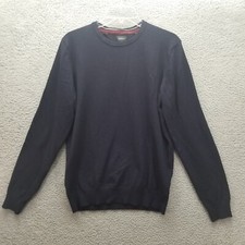 Buffalo David Bitton Mens Sweater Large Blue Long Sleeve Pullover Casual Adult