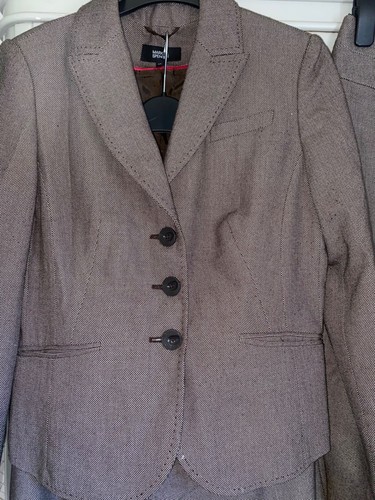 Marks & Spencer Pear Shaped Suit Jacket Size 12 & 2 Pairs Trousers 14 Tailored - Picture 6 of 9