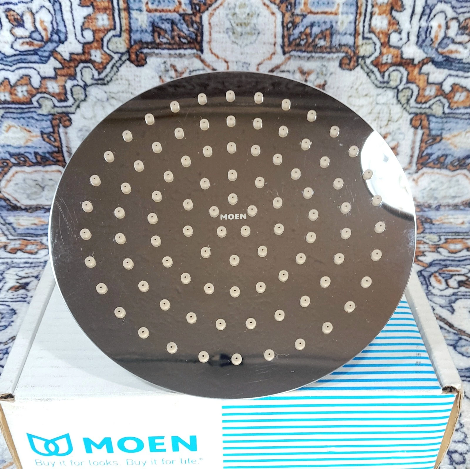 Moen S1005EP 8" Eco-Performance Razor Thin Rain Shower Shower Head Chrome
