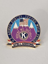 Kiwanis International Lapel Hat Pin Still Serving U.S. Armed Forces Served With