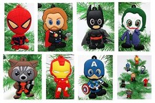 Marvel Comics Super Hero 7 Piece Christmas Ornaments Set Featuring Thor