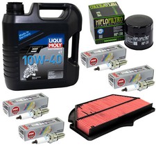 Öl Wartung für Suzuki GSR 750 C5 2011-2017 Set 4L Luftfilter Ölfilter Zündkerzen