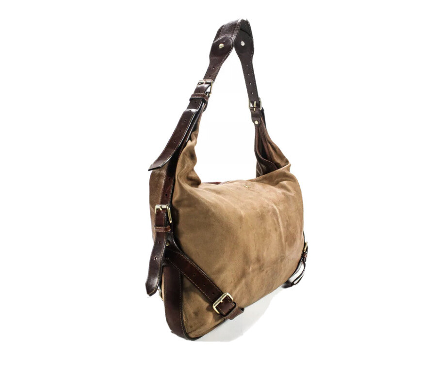 Orig $1220. Beautiful BURBERRY PRORSUM Brown Large Butter Soft