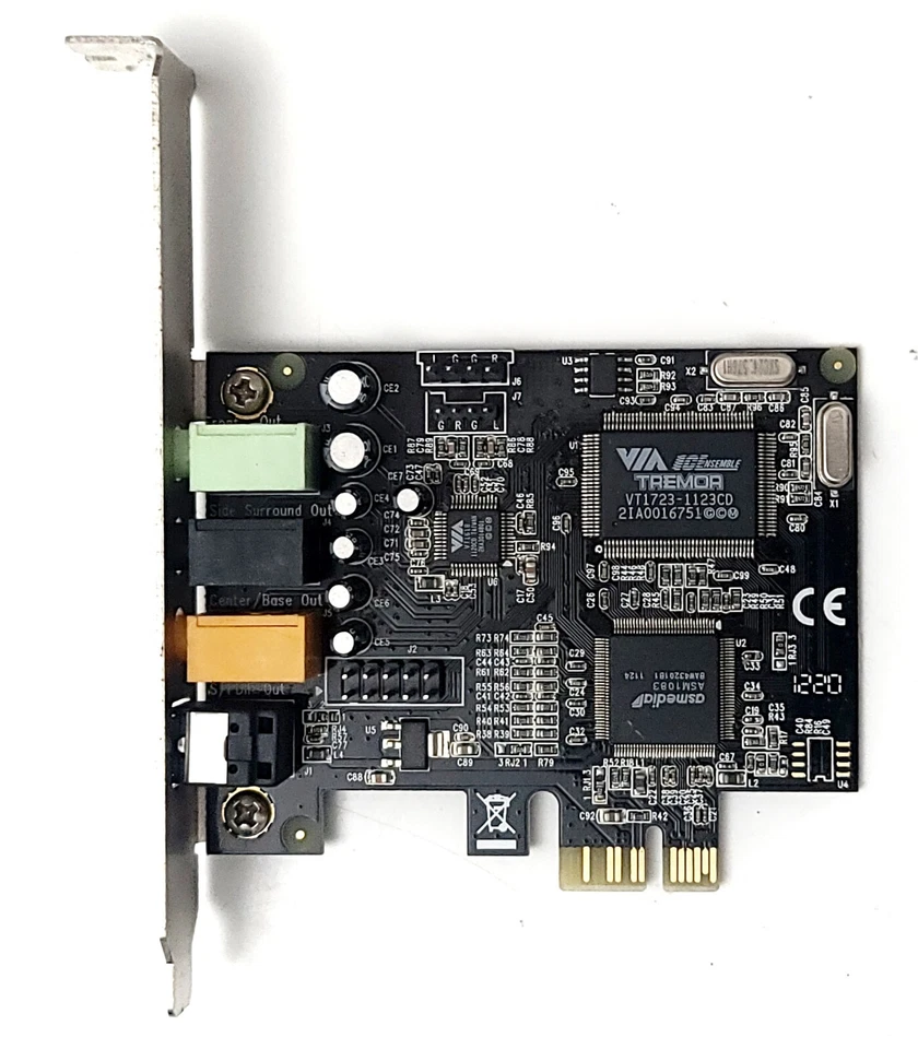 SYBA SD-PEX63034 24 Bit 48 kHz Surround  Sound Digital Analog Audio Card 7.1 Chs - Image 2 of 4