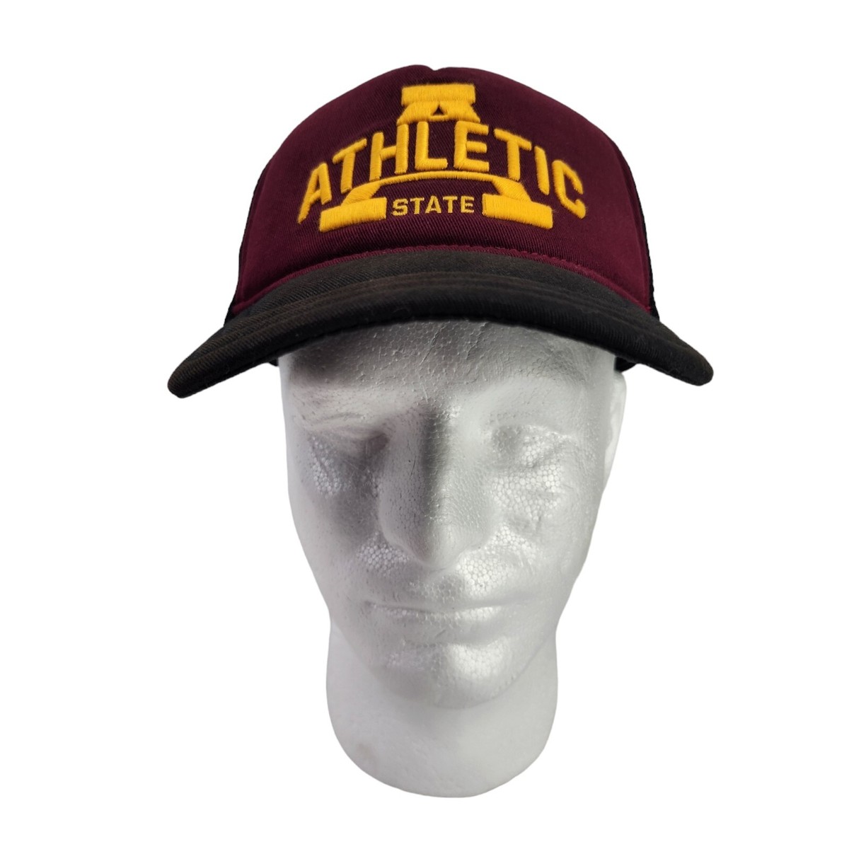 Superdry Classic Snapback Trucker Cap Rich Berry Black Gold Embroidered Logo
