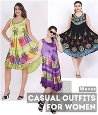 Women 5Pcs Assorted Summer Umbrella Dresses Casual Beach Wear Dress Sleeveless