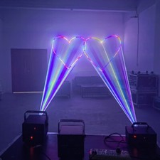 Luce laser animata a colori 1W KTV sala da ballo flash DJ discoteca palco laser