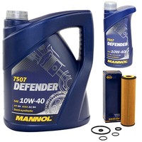 Mannol Defender 10W-40 API SN 6 Liter + ÖLfilter SH4030P FüR Mercedes Benz SLK