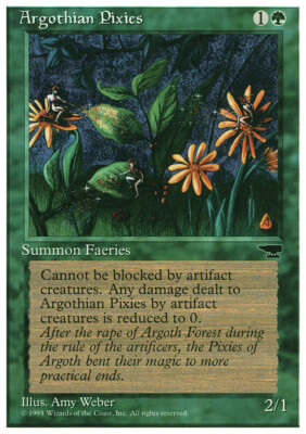 Magic the Gathering MTG Argothian Pixies (57) Chronicles   LP