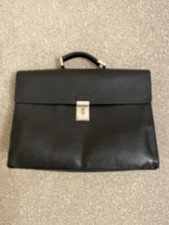PRADA briefcase saffiano leather black 